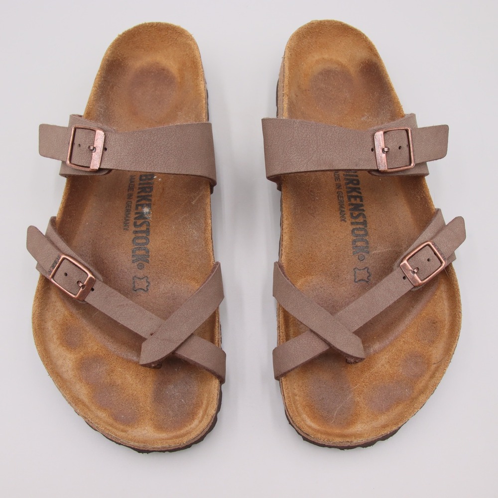 Birkenstock Mayari Mocha Birko-Flor Sandals Womens 10 Mens 8 EU 41 Regular Width